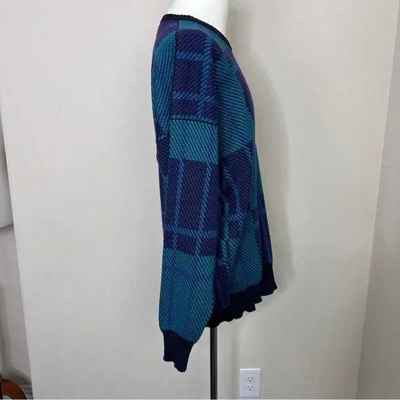 Alan Paine Vintage 100% Cotton Mens Knit Sweater | Size L - Picture 4 of 6